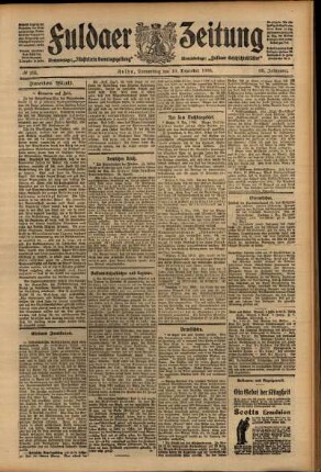 Zweite Ausgabe vom Donnerstag, den 10. Dezember 1908.