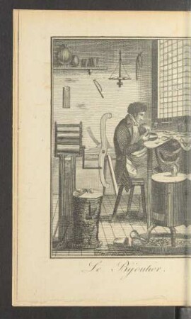 Tafel: Le bijoutier.