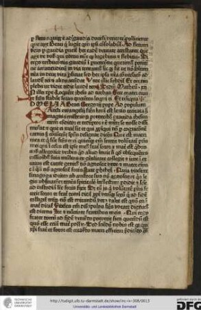Omelia beati Gregorii pape ad populum.