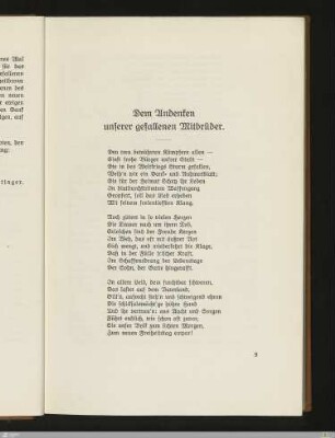 Dem Andenken unserer gefallenen Mitbürger