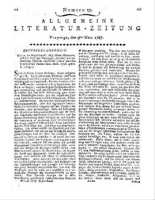 1787: Allgemeine Literatur-Zeitung