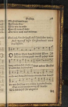 Ein Lied, Von der krafft deß Göttlichen worts ...