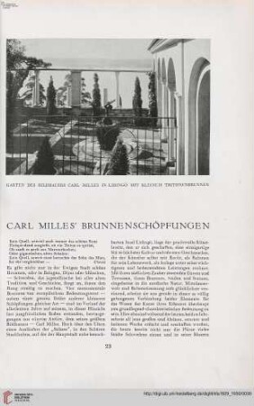 45: Carl Milles' Brunnenschöpfungen, [1]