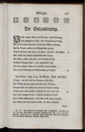 Die Entzauberung.