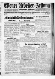 Essener Arbeiter-Zeitung. 1919-1926