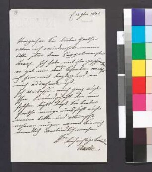Brief von Sachsen-Weimar und Eisenach, Anna Amalia Herzogin von an Goethe, Johann Wolfgang von