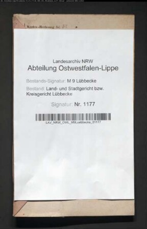 Erblasser: Sassenberg, Heinrich Wilhelm: