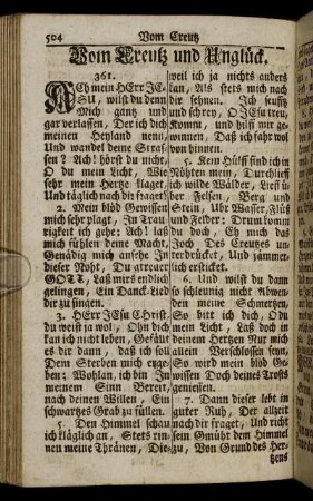 Vom Creutz und Unglück.
