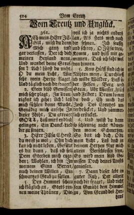 Vom Creutz und Unglück.