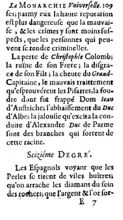 Seiziéme Degré.