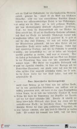 Das scherzhafte Heldengedicht