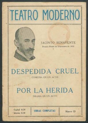 1933002300: Despedida cruel : comedia en un acto