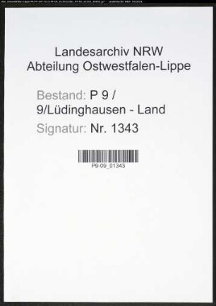 Heiratsregister Standesamt Lüdinghausen-Land