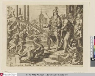 [Daniel Feeding the Dragon; Daniel füttert den Drachen]