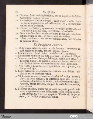 Ex Philosophia Practica.