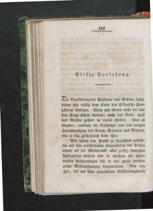 Eilfte Vorlesung