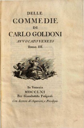 Le commedie di Carlo Goldoni, 3