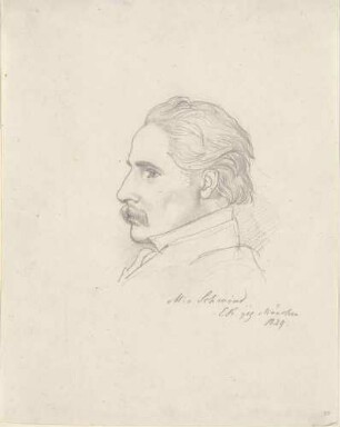 Bildnis Schwind, Moritz von (1804-1871), Maler, Graphiker