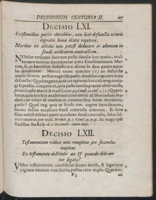 Decisio LXI - LXXX