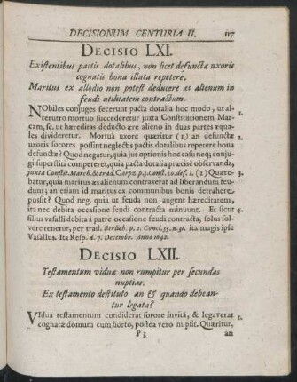 Decisio LXI - LXXX