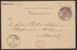 Brief an B. Schott's Söhne : 13.01.1883