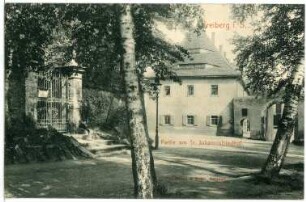Freiberg. Partie am St Johannisfriedhof