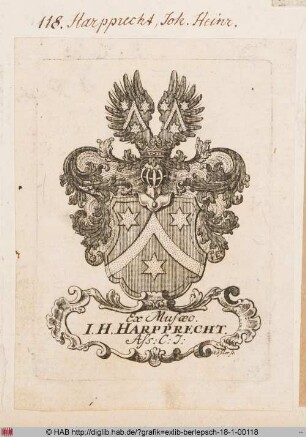 Wappen des Johann Heinrich Harpprecht
