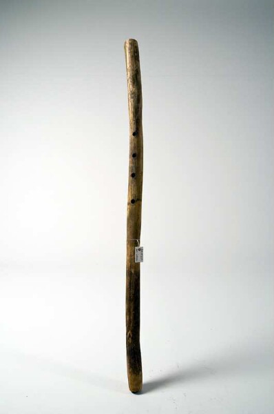 open longitudinal flute with finger holes