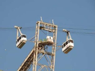 Begegnungsstelle der Kabinenseilbahn zum "Upper Rock"