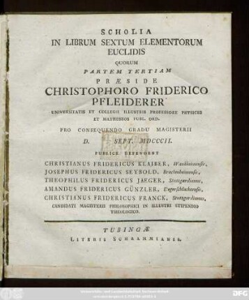 Ps. 3: Scholia In Librum Sextum Elementorum Euclidis : Quorum Partem ...