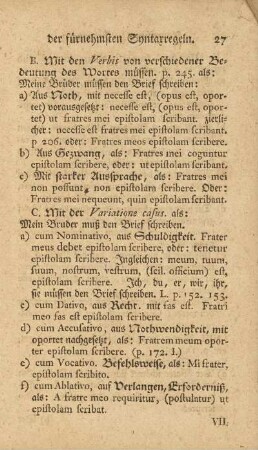 Abhandlung (Fortsetzung)