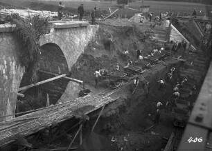 Umbau Eisenbahnbrücke Steinbach bei Kachlet/Donau