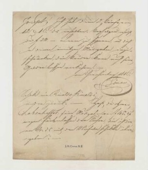 Brief von Johann Caspar Simon an Joseph Heller