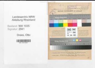 Entnazifizierung Otto Drees , geb. 31.12.1918 (Steiger)
