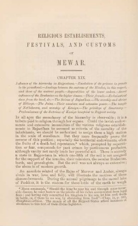 Religious establishments festivals, and customs of Mewar