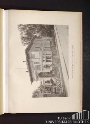Serie I. No. 130. Die Villa Stüler-Straße No. 10, Ecke der Drake-Straße. Berlin.