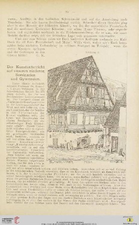 1: Der Kunstunterricht auf unseren niederen Seminaren und Gymnasien