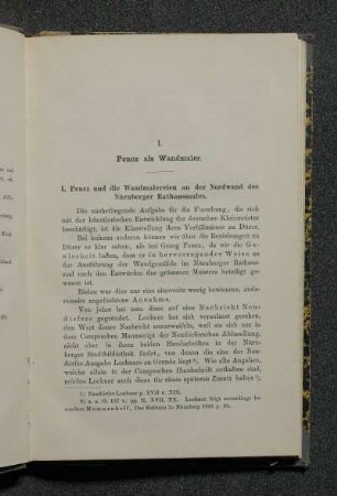 1. Pencz und die Wandmalereien an der Nordwand des Nürnberger Rathaussaales.
