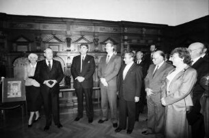 Freiburg: Rathaus, Gratulationskur, 60. Geburtstag Bürgermeister Berthold Kiefer