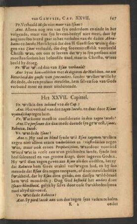 Het XXVII. Capittel