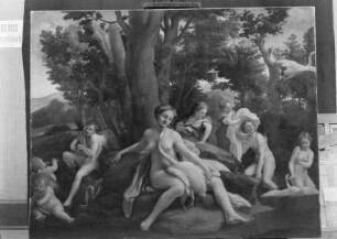 Liebesabenteuer des Jupiter in verwandelter Gestalt — Leda mit dem Schwan