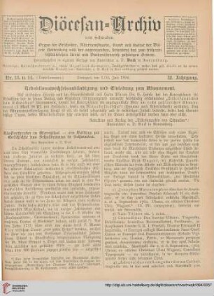 12: Klostertheater in Marchthal – ein Beitrag zur Geschichte des Schuldramas in Schwaben, [1]