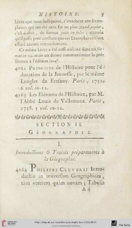 Section II: Géographie