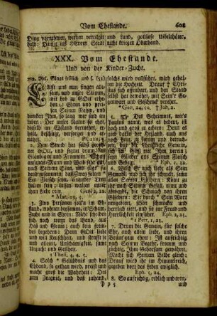 XXX. Vom Ehestande.