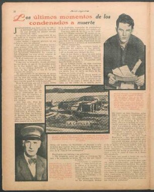 Los últimos momentos de los condenados a muerte