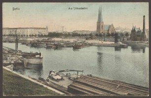 Ansichtskarte Urbanhafen mit Melanchthonkirche, koloriert