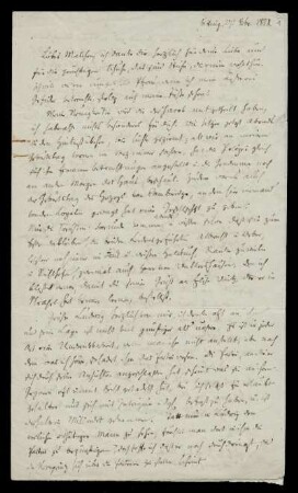 Brief von Wilhelm Grimm an Amalie Hassenpflug
