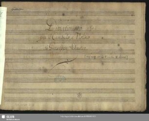 Divertimentos - Mus.3549-R-3 : vl, cemb