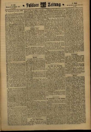 Zweite Ausgabe vom Mittwoch, den 28. Dezember 1910.