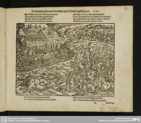 Carthaginenser werden wider von Römern geschlagen. LXI.